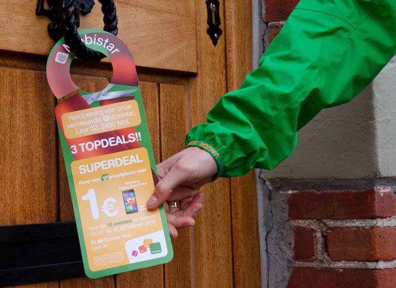 Mobistar door hanger